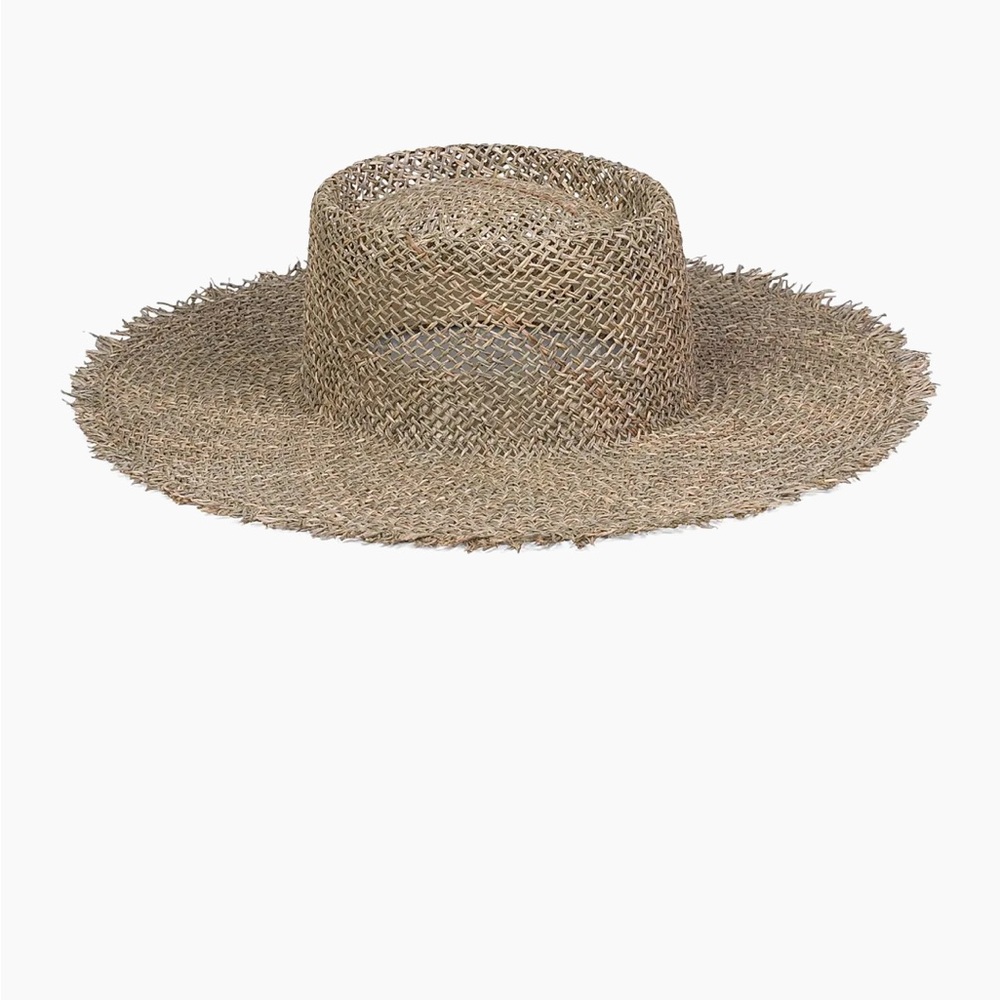 Lack of color sunnydip straw fedora